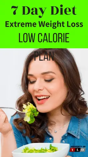 Woman eating a green salad.