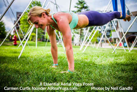 4. Plank with the Feet in the Hammock - Aerial Yoga Is It Right For You