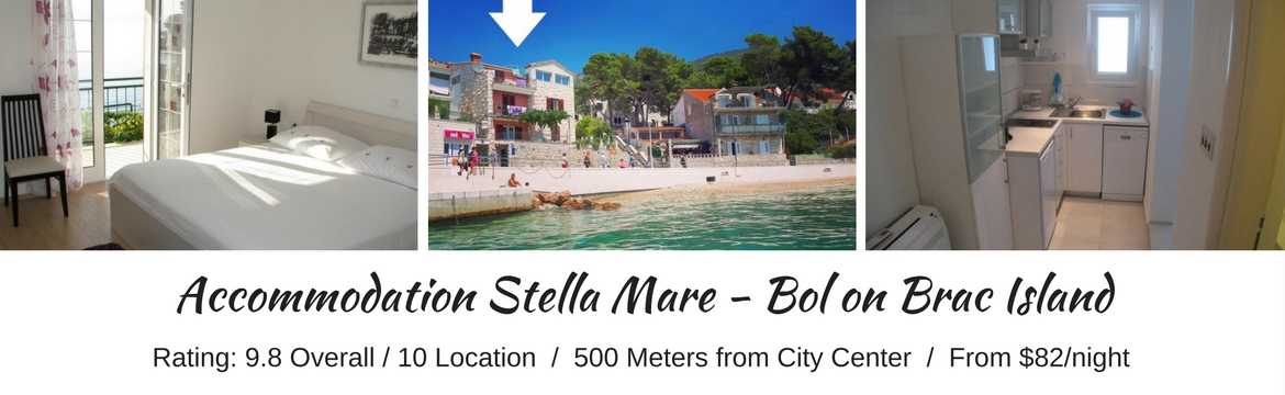 Accommodation Stella Mare, Brac Island, Croatia