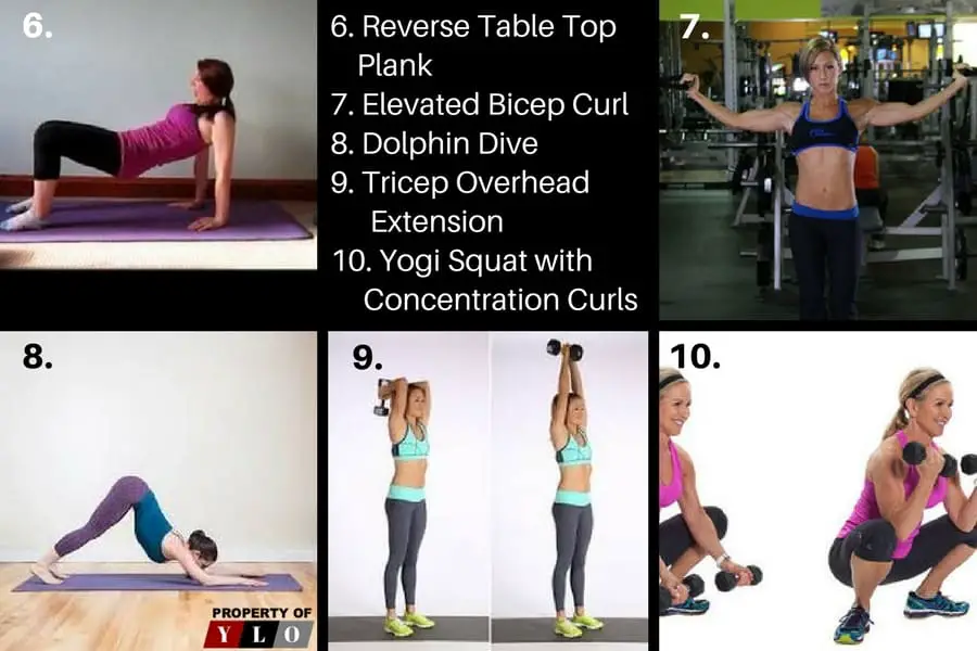 Remove Arm Fat Fast with 10 Quick Exercises 6-10 