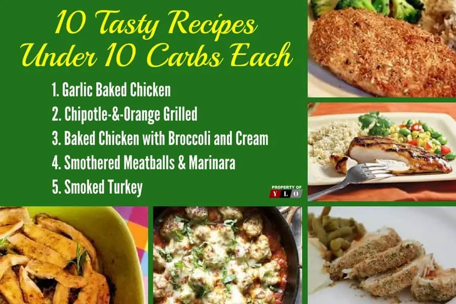 Low Carb Diet: 10 Tasty Recipes Under 10 Carbs Each 1-