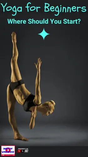 Yoga girl balancing on one foot