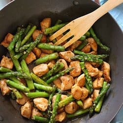 Low Carb Meal Plan - 3 Chicken and Asparagus Lemon Stir Fry