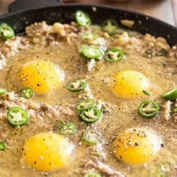 Low Carb Meal Plan - 3. Creamy Cauliflower and Ground Beef Skillet