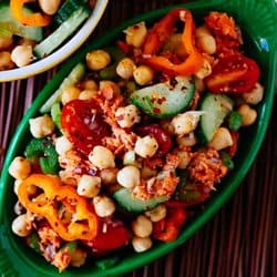 Low Carb Meal Plan - 4 Salmon Chickpea Salad