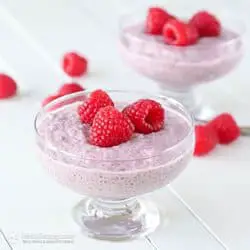 Low Carb Meal Plan - 5. Raspberry Chia Pudding