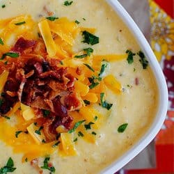 Low Carb Meal Plan - 8 Bacon-Cheddar Cauliflower Chowder