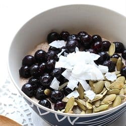 Low Carb Meal Plan - 8. Blueberry Porridge