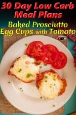 Baked Prosciutto Egg Cups with Tomato