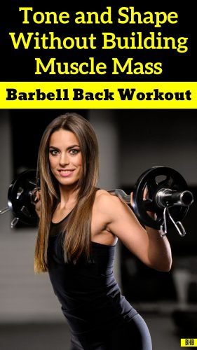 Effective Back Workout Girl Doing Weight Training