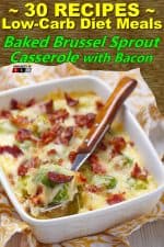 Baked Brussel Sprout Casserole with Bacon