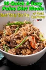 Beef Strip Stir Fry with Riced Cauliflower