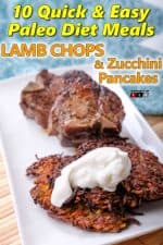 Lamb Chops and Zucchini Pancakes or Latkes