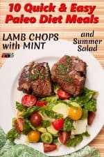 Lamb Chops with Mint and Summer Salad